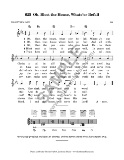625 Oh, Blest the House, Whate`er Befall