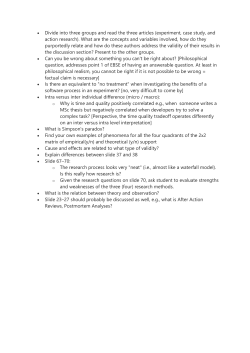Divide into three groups and read the three articles
