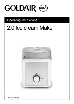 2.0 Ice cream Maker