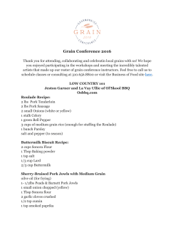 Grain Conference 2016 - thegourmandiseschool.com