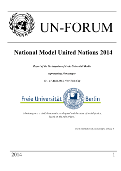 United Nations 2014 - Freie Universität Berlin