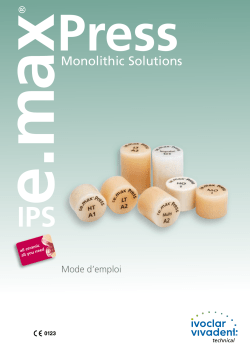Monolithic Solutions - A Revolution Is Coming | Ivoclar Vivadent