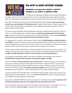 The DUTY to OUST ACTIVIST JUDGES