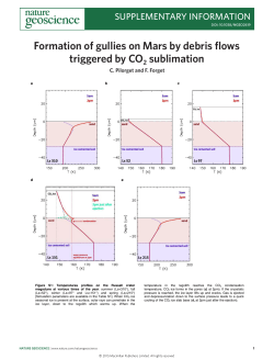Formation of gullies on Mars by debris flows triggered by CO2