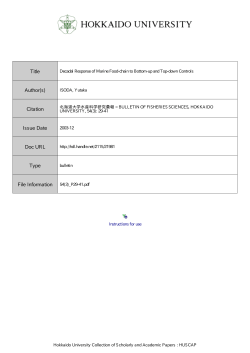 Decadal Response of Marine Food-chain to Bottom