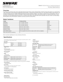 MXA910 - Shure