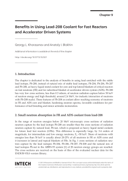 Benefits in Using Lead-208 Coolant for Fast Reactors