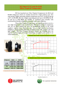 SCI New R-32 and R-410A Ultra Tropical