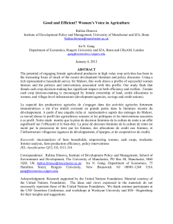 Dimova and Gang_Women Voice Agriculture