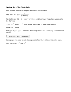 Section 3.4 &ndash; The Chain Rule.