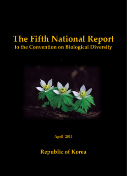 CBD Fifth National Report - Republic of Korea (English version)
