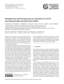 Homogeneous and heterogeneous ice nucleation at LACIS