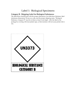 Biological Substance, Category B Label