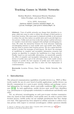 LNCS 6442 - Tracking Games in Mobile Networks