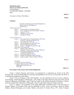 Actions, Reasons, and Causes - Math-Wiki