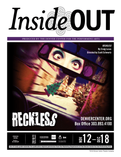 denvercenTer.orG Box office 303.893.4100