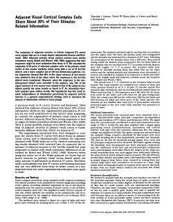 Adjacent Visual Cortical Complex Cells Share About 20% of Their