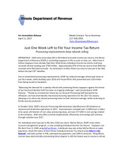 Just One Week Left to File Your Income Tax Return