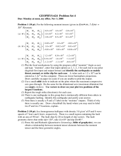 GEOPHYS-624 Problem Set 4 10