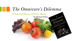 The Omnivore`s Dilemma