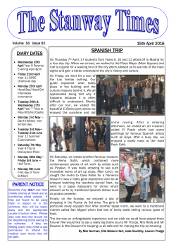 spanish trip - The Stanway School