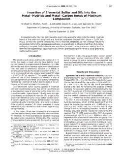 Insertion of Elemental Sulfur and SO2 into the Metal−Hydride and