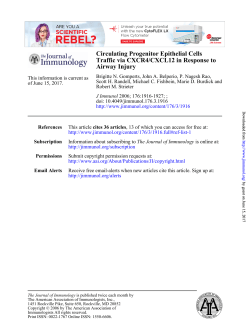 Airway Injury Traffic via CXCR4/CXCL12 in Response to Circulating