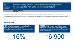 Effective family-based child maintenance arrangements, up to