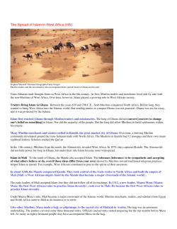 The Spread of Islam in West Africa (HA)