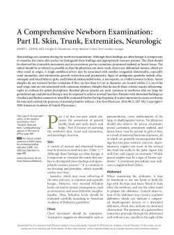 A Comprehensive Newborn Examination