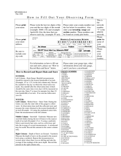 Observing Notes