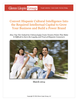 Convert Hispanic Cultural Intelligence Into the Required Intellectual
