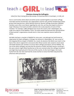 Divisions Among the Suffragists