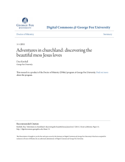 Adventures in churchland - Digital Commons @ George Fox University