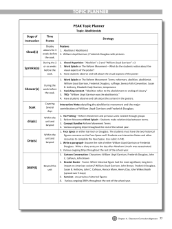 topic planner - PEAK Learning Systems