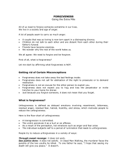 forgiveness - St. Joseph Catholic Church