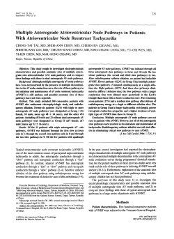 Multiple anterograde atrioventricular node pathways in
