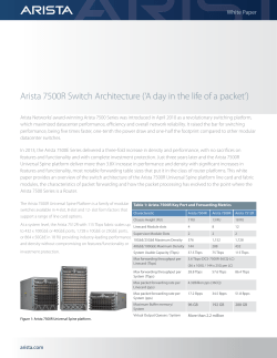 Arista 7500R Switch Architecture (`A day in the life of a packet`)
