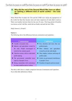 Communism Capitalism