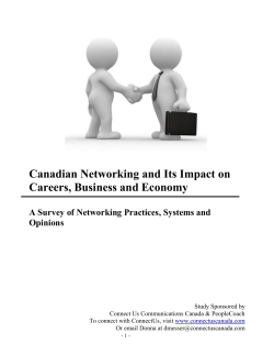 Canadian Networking and Its Impact on Careers, Business and