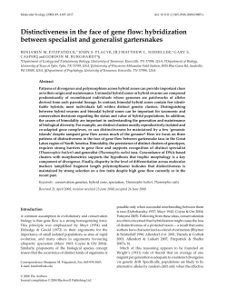 Distinctiveness in the face of gene flow: hybridization between