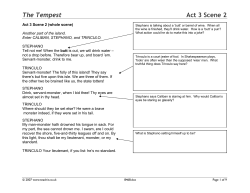 The Tempest Act 3 Scene 2