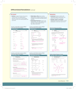 Differentiated Remediation continued