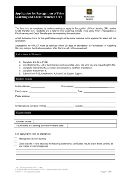 document/form control - The Coaching Institute