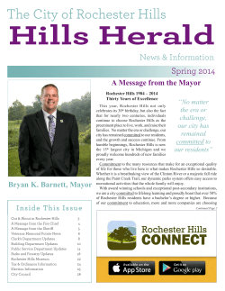 The City of Rochester Hills Hills Herald
