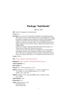Package `batchtools`