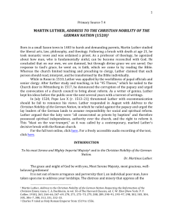 martin luther, address to the christian nobility of the german nation
