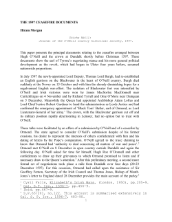 the 1597 ceasefire documents