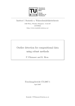Outlier detection for compositional data using robust methods