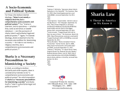 Sharia Law - Concerned Women for America